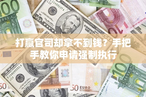 武汉打赢官司却拿不到钱？手把手教你申请强制执行