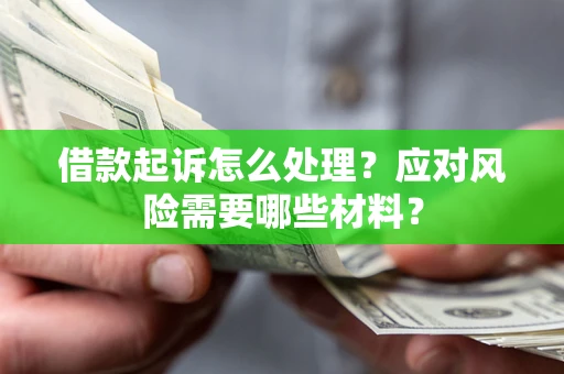 武汉借款起诉怎么处理？应对风险需要哪些材料？