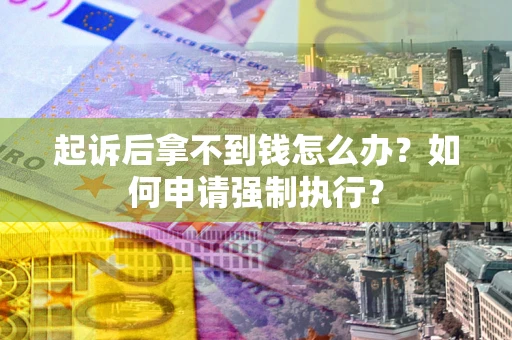 武汉起诉后拿不到钱怎么办？如何申请强制执行？