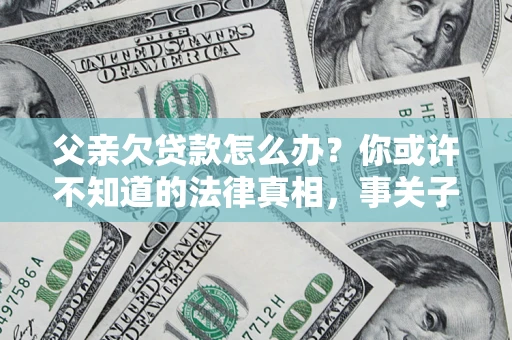 武汉父亲欠贷款怎么办？你或许不知道的法律真相，事关子女未来