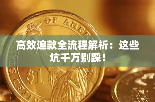 武汉高效追款全流程解析：这些坑千万别踩！