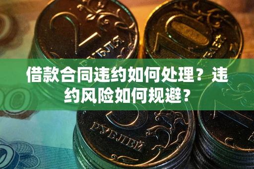 武汉借款合同违约如何处理？违约风险如何规避？
