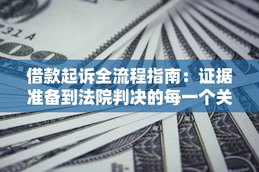 武汉借款起诉全流程指南：证据准备到法院判决的每一个关键步骤